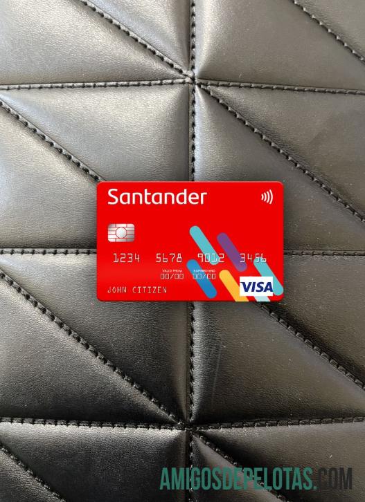 Cartão Visa do Banco Santander dos EUA Photolook Front baixar para verificação